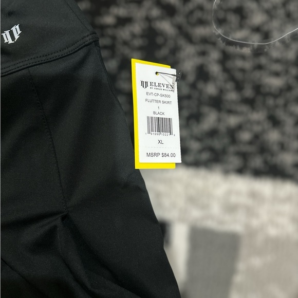 EleVen by Venus Williams Black Flutter Skirt XL NWT | Built-in Shorts - Picture 3 of 8